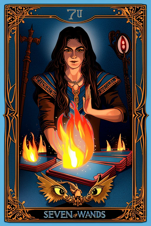 Seven of Wands Tarot Card Meaning