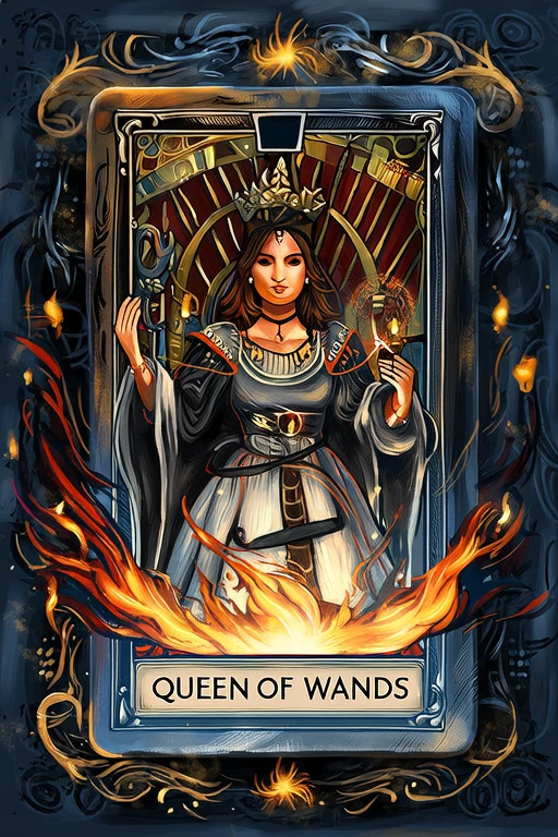 Queen of Wands Tarot Card Meaning