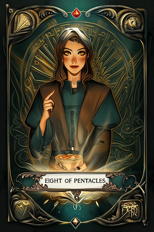 Eight of Pentacles Tarot Card Meaning